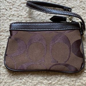 Coach Bags - Dark Brown Coach Wristlet Coach Bags - Dark Brown Coach Wristlet